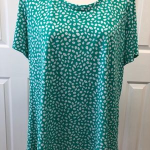 Susan Graver liquid knit tunic top.